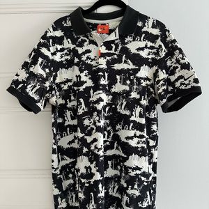 Nike men’s golf polo black and white small